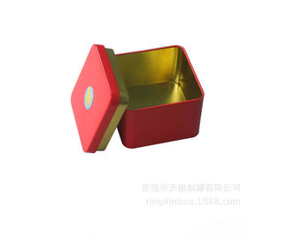 China Square Gift Tin Boxes For Tea Caddy Containers With Lid Headphone Box supplier