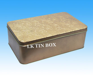 China Small Empty Metal Rectangular Tin Box Packaging For Toys , Metal Rectangle Box supplier